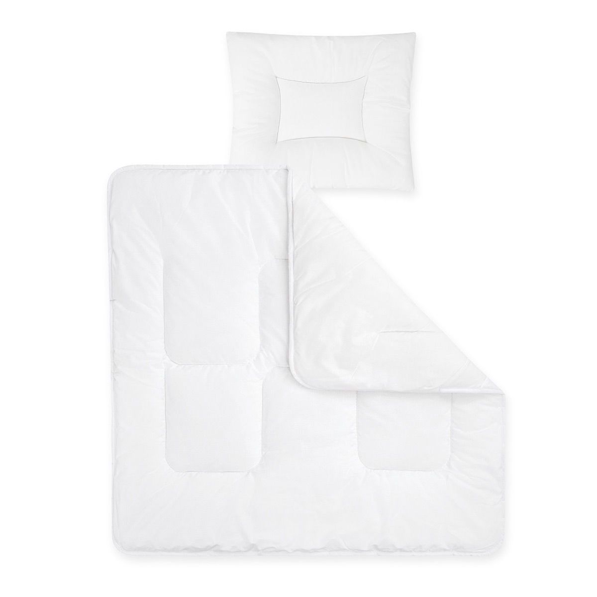 Zöllner Basic Steppbett-Set 80x80 & 35x40 cm gute Wärmehaltung