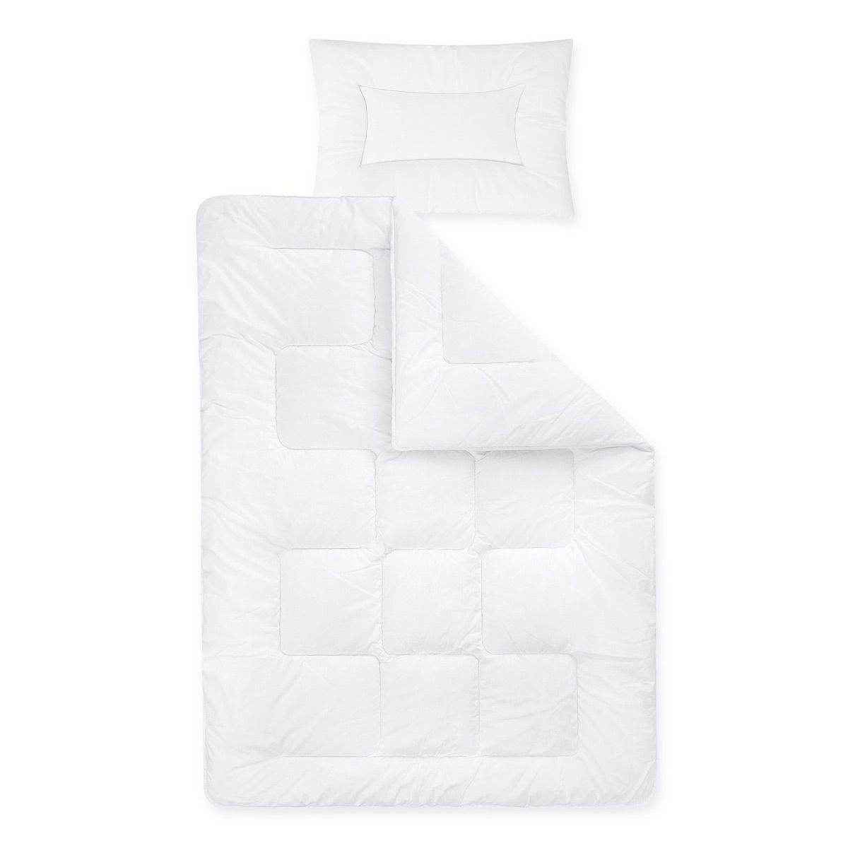 Zöllner Basic Steppbett-Set 100x135 & 40x60 cm gute Wärmehaltung