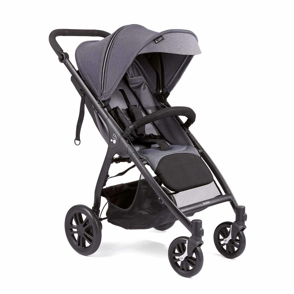 Gesslein Smiloo Happy Buggy grey melange Gestell schwarz