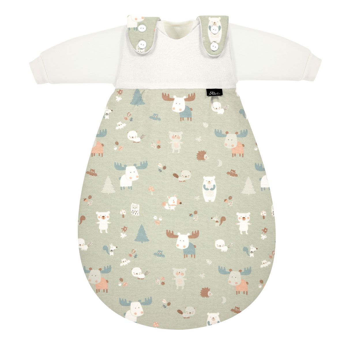Alvi Baby Mäxchen Original Baby Forest 021-0 3-tlg. Schlafsack - Größe wählen