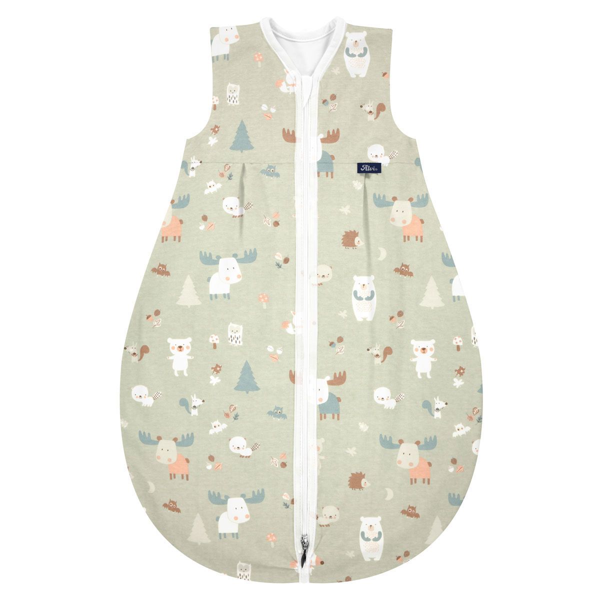 Alvi Kugelschlafsack Mäxchen light Baby Forest Größe 70-110 cm wählbar