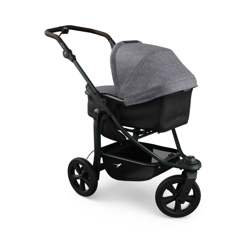 tfk mono3 Kinderwagen premium grau mit Luftkammer Radset