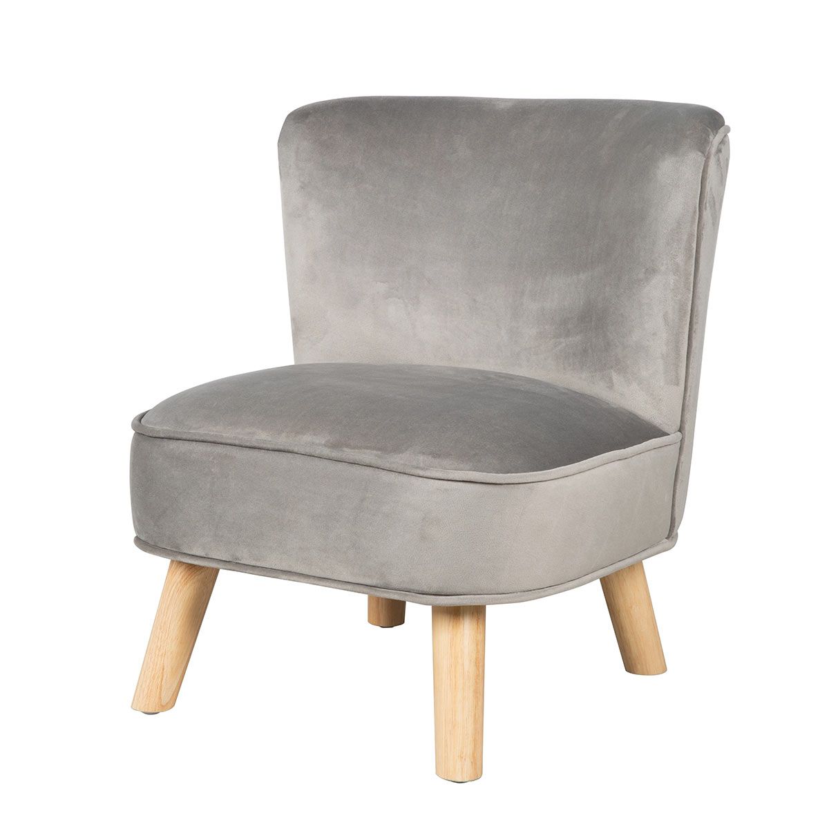 Roba Kindersessel Lil Sofa grau mit stabilen Holzfüßen zum Toppreis