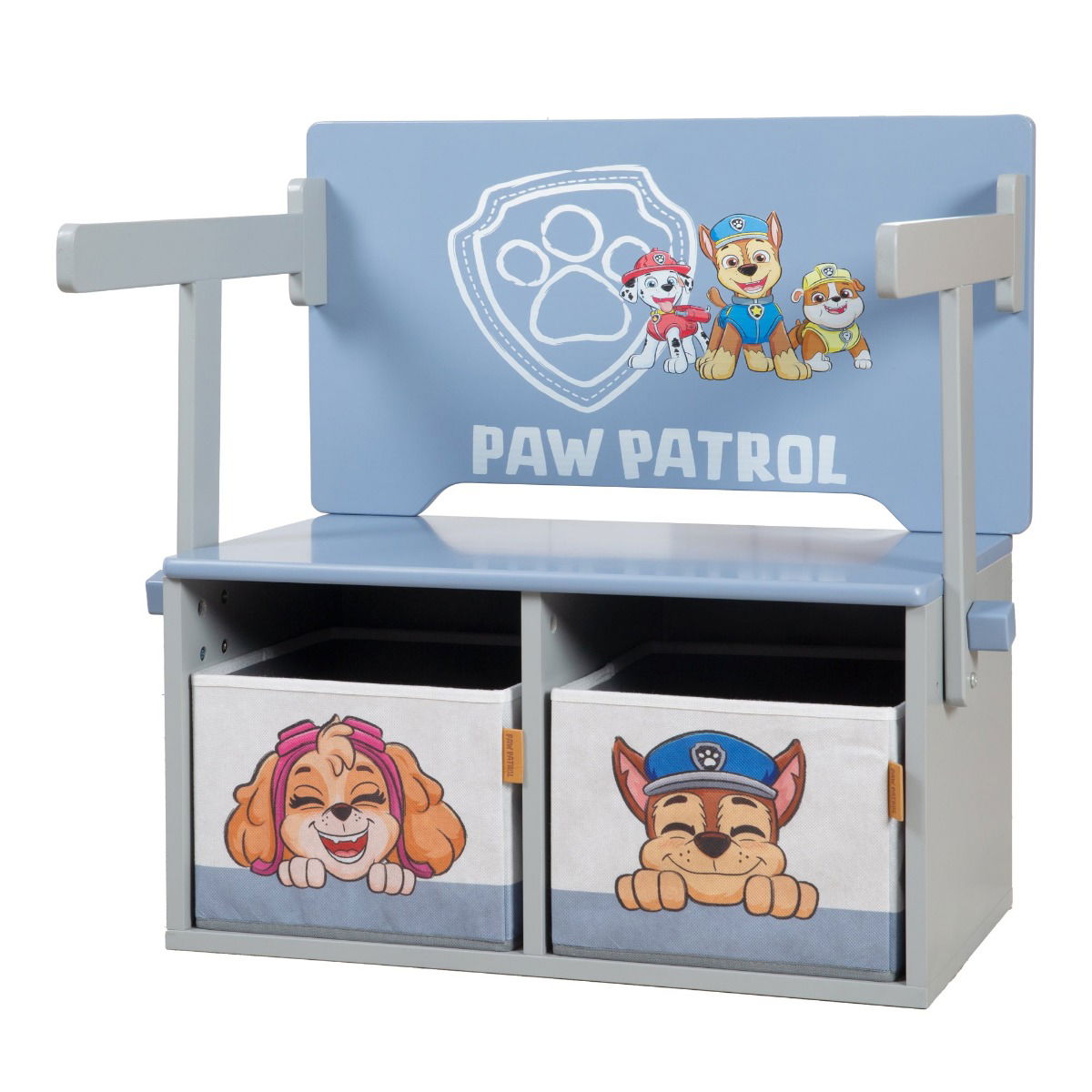 Roba Klappbare Sitzbank mit Aufbewahrungsboxen Paw Patrol