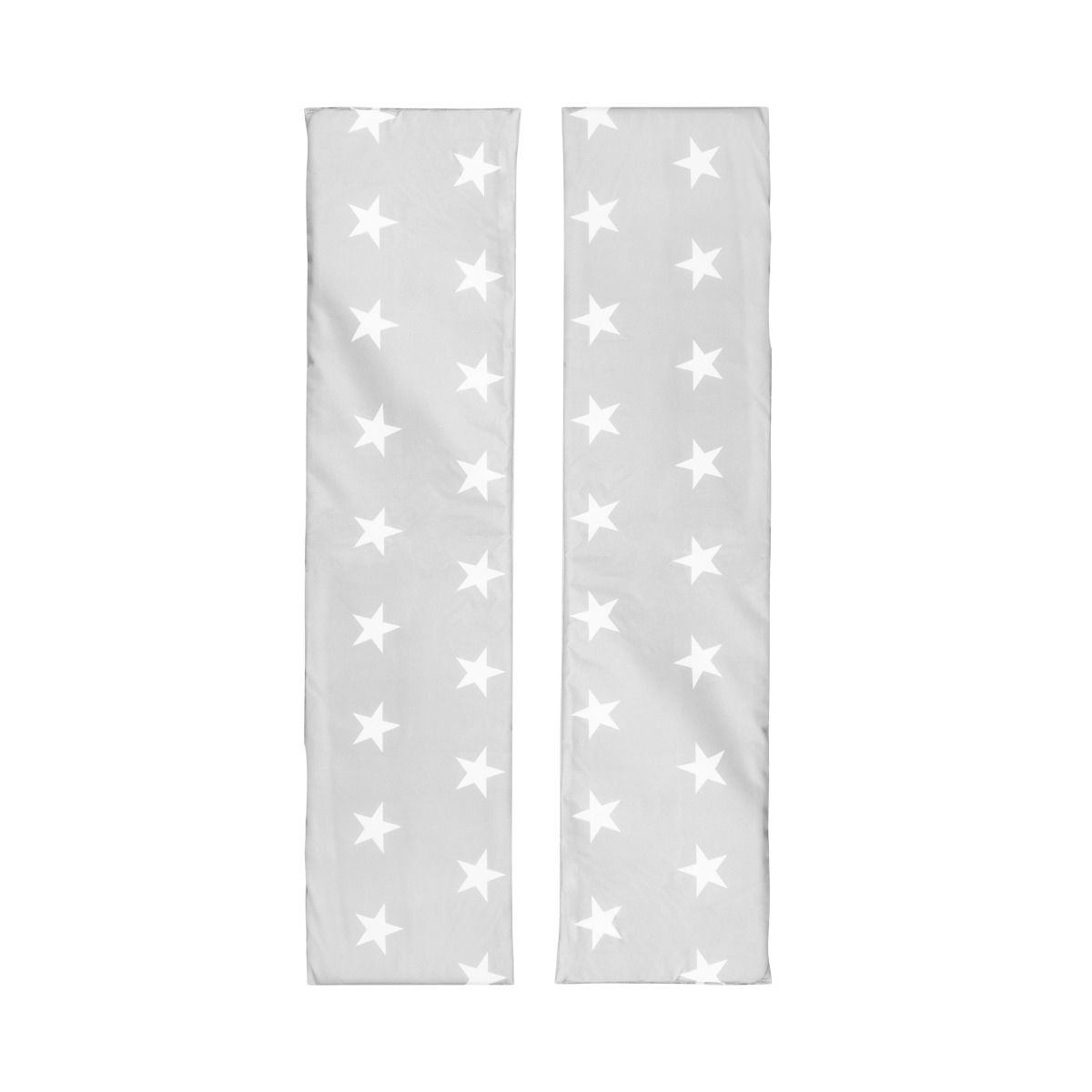 Roba Bankkissen 2er Set breit Little Stars für Kinderpartygarnituren - Grau / Weiß