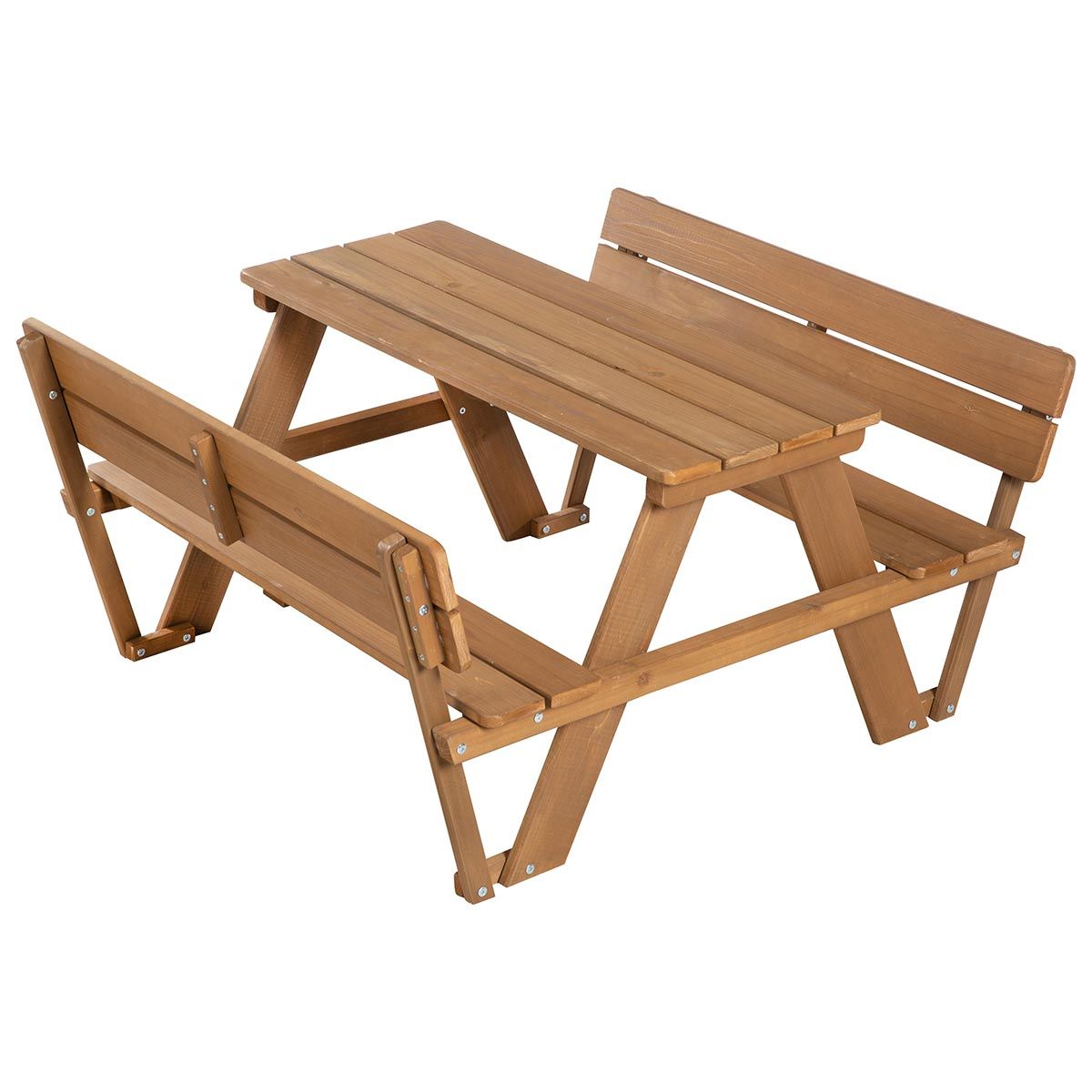 Roba Kindersitzgarnitur Picknick for 4 natur Sitzbänke mit Lehne