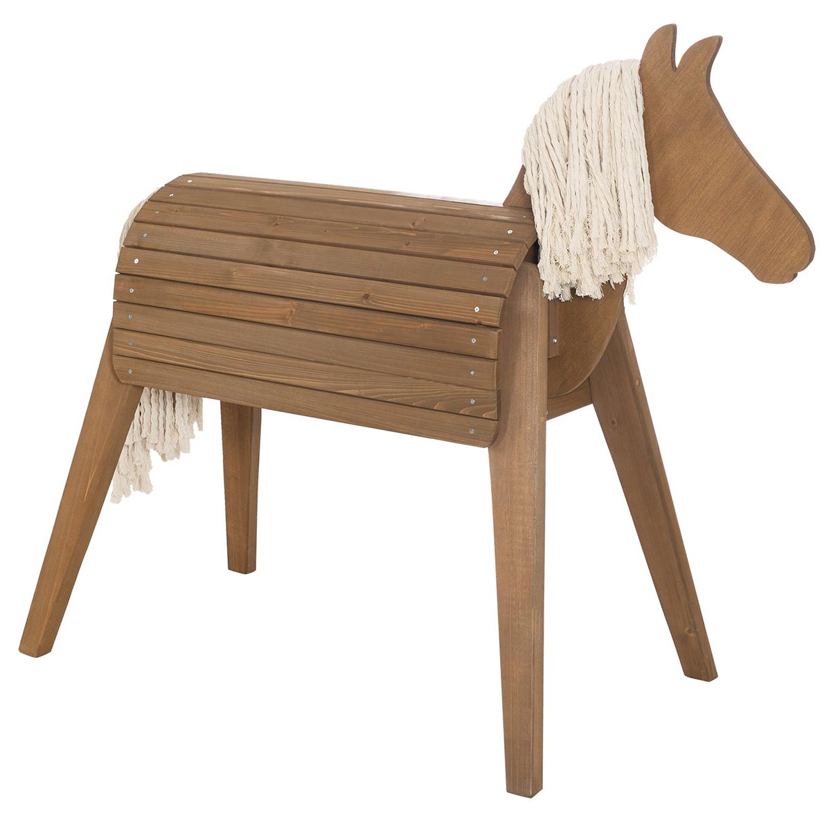 Roba Spielpferd Outdoor natur aus wetterfestem Massivholz