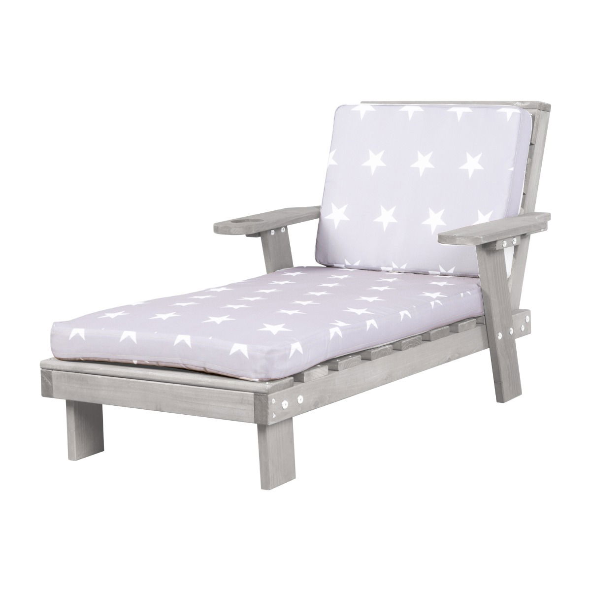Roba Outdoor-Kinderliege inkl. Polster - Grau