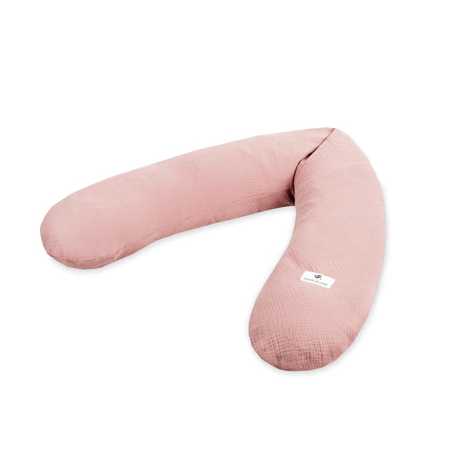 Zöllner Stillkissen Musselin dusty rose geräuscharme Mikroperlen