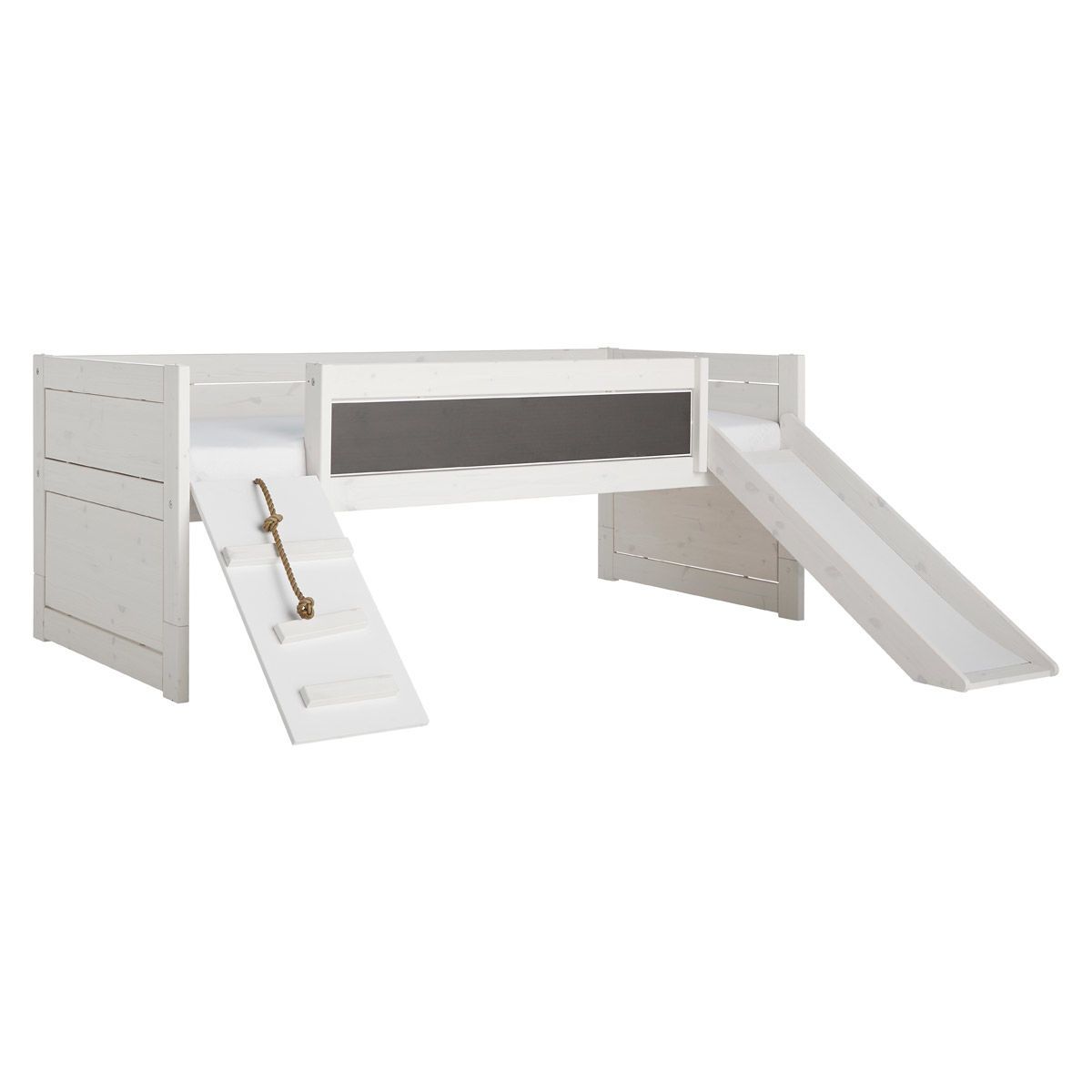 LIFETIME Kojenbett Climb & Slide whitewash incl. Rollboden, zum Top-Preis