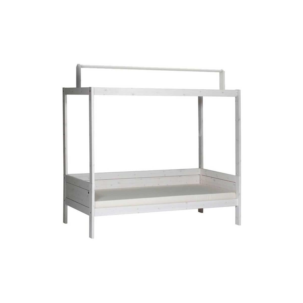 LIFETIME Himmelbett 4735 mit Stoffdachgestell mit Rollboden | 2 Farben wählbar