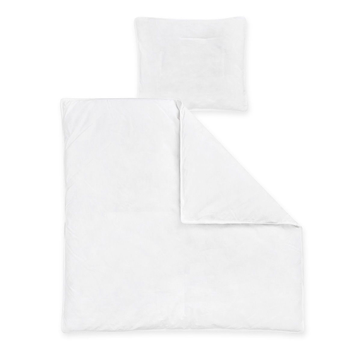 Zöllner Steppbettset Feder-Daune 80x80 & 35x40 cm gute Wärmehaltung, hohes Bauschvolumen