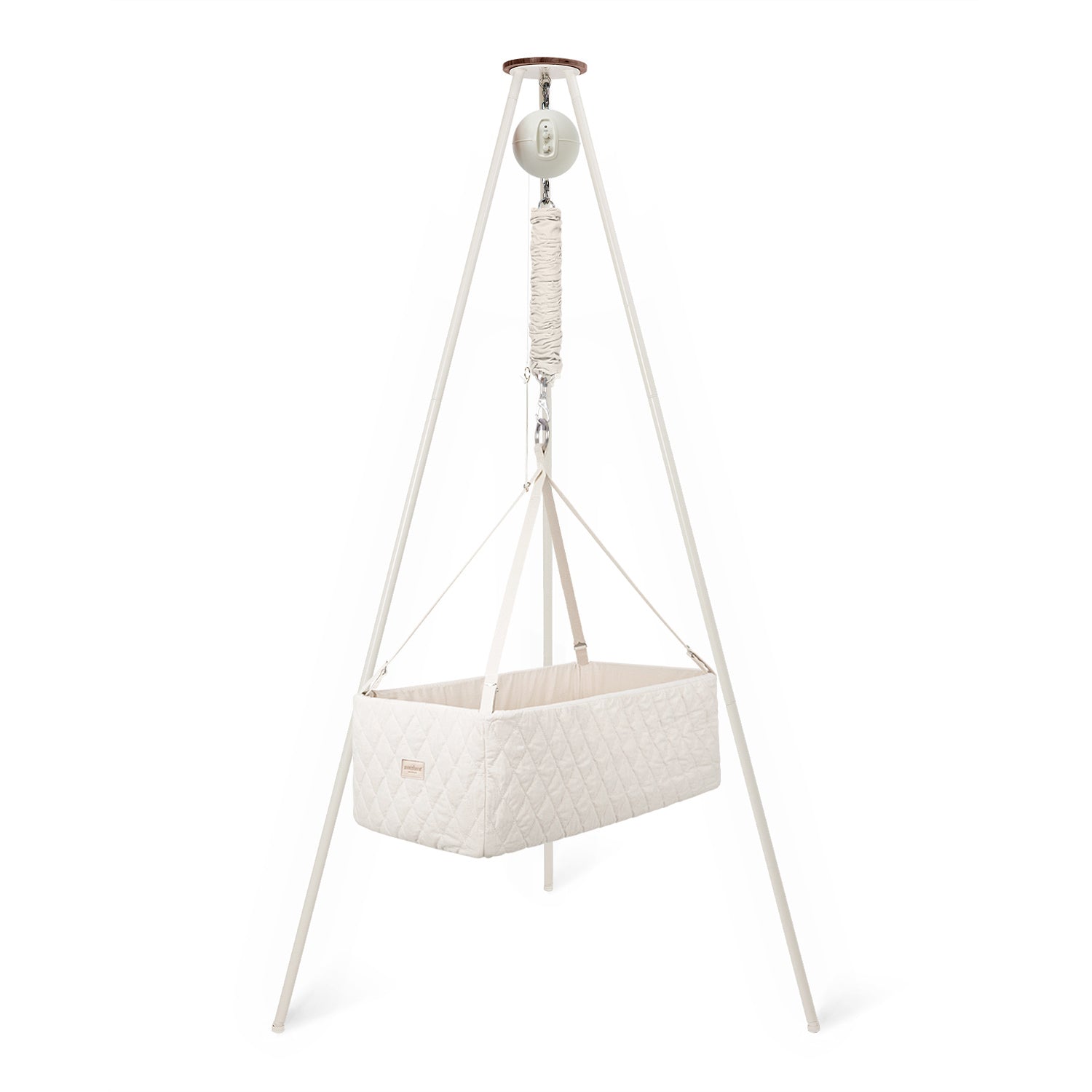 Moonboon Classic Bundle - Wiege Nature / White Motor Connect - with spring +