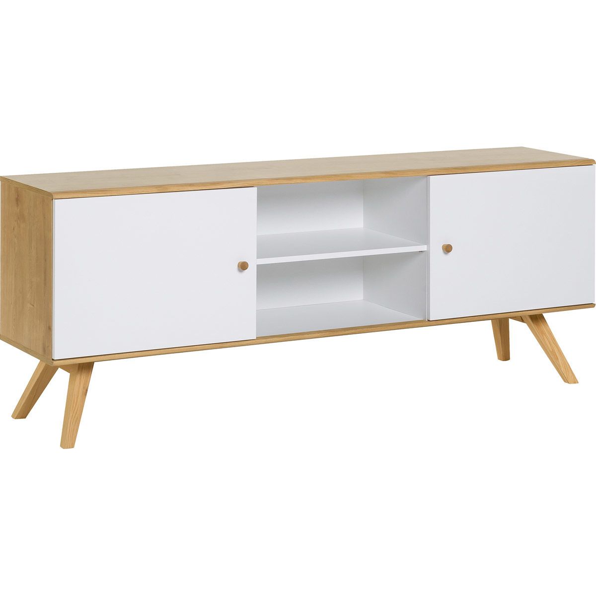 VOX Nature Sideboard eiche / weiß / weiß