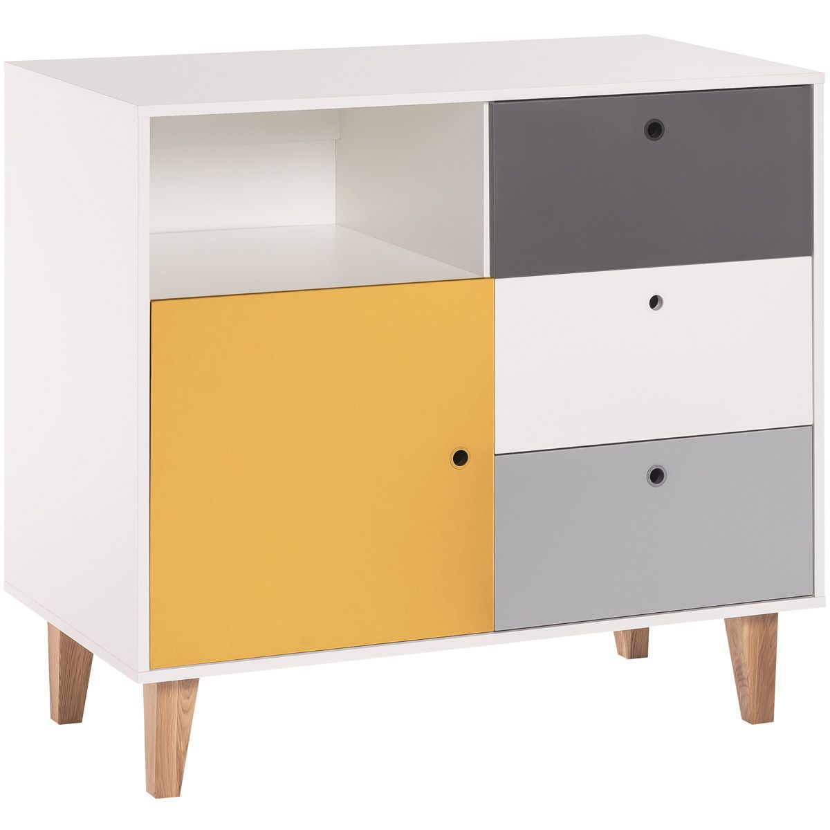 VOX Concept Baby Kommode saffron white/grey/graphite