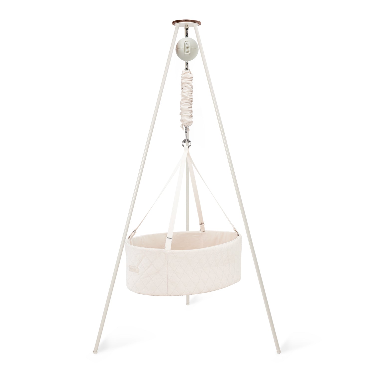 Moonboon Classic Bundle - Ovale Wiege Nature / White - Motor Connect