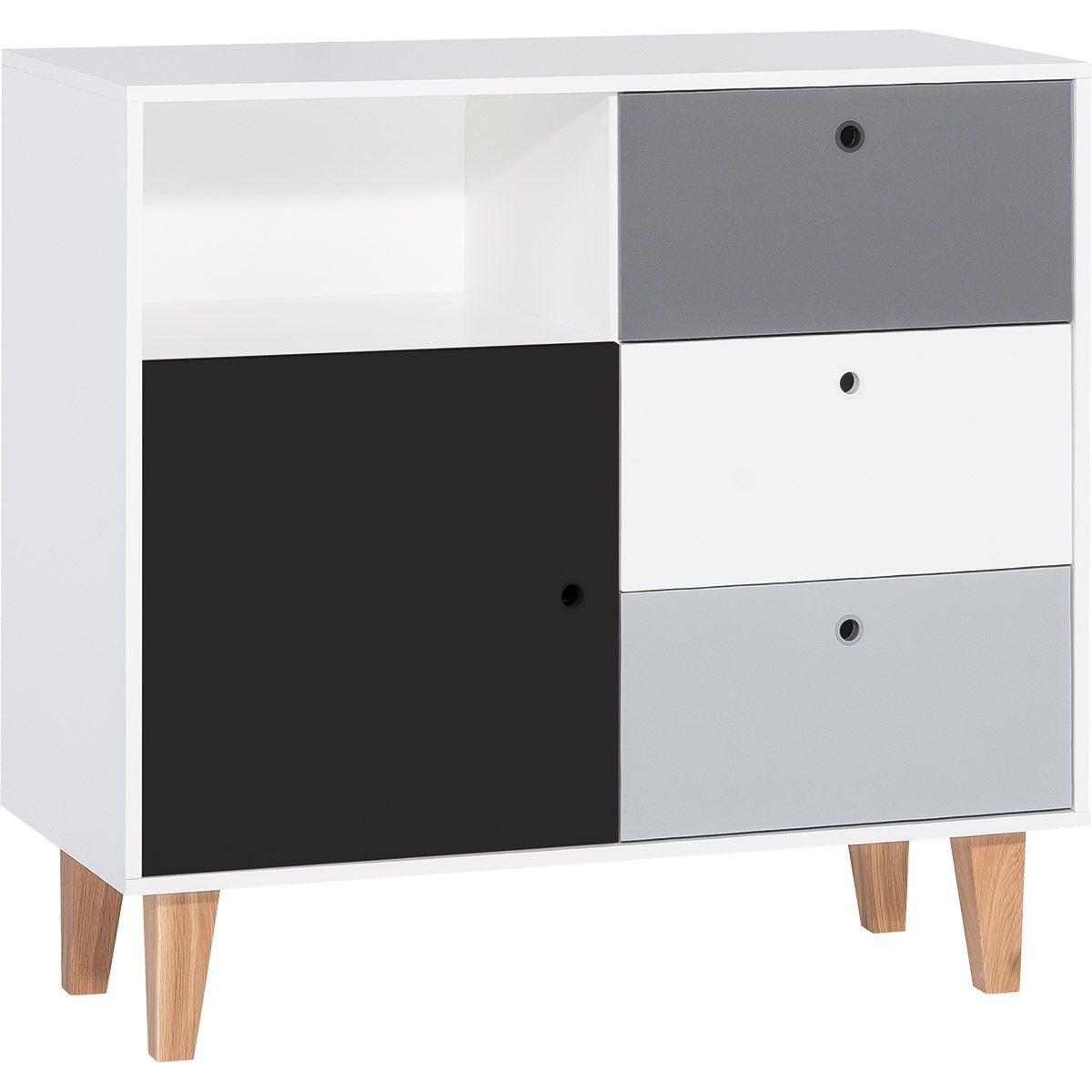 VOX Concept Kommode white/graphite/grey/black