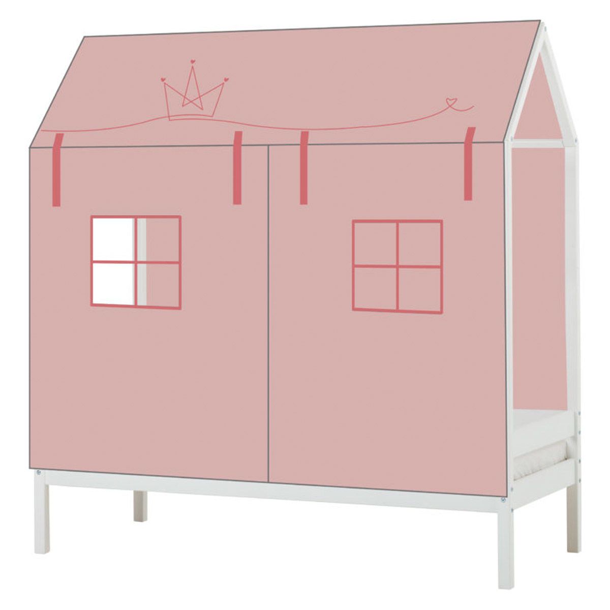 Hoppekids Hausbettüberwurf Princess für 90x200 cm Bett