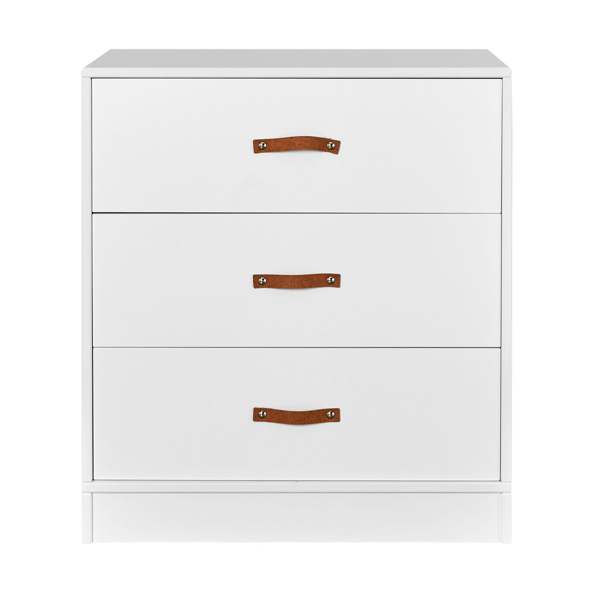 LIFETIME All-In-One Basiselement 3 Schubladen für Halbhohes Bett - whitewash, 80 cm