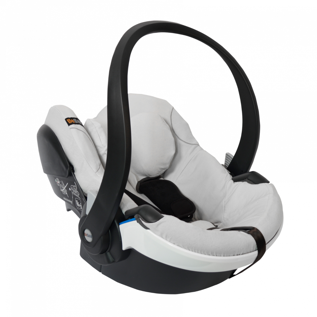 BeSafe Autokindersitzbezug aus Bambus für iZi Go X1 / iZi Go Modular Glacier Grey