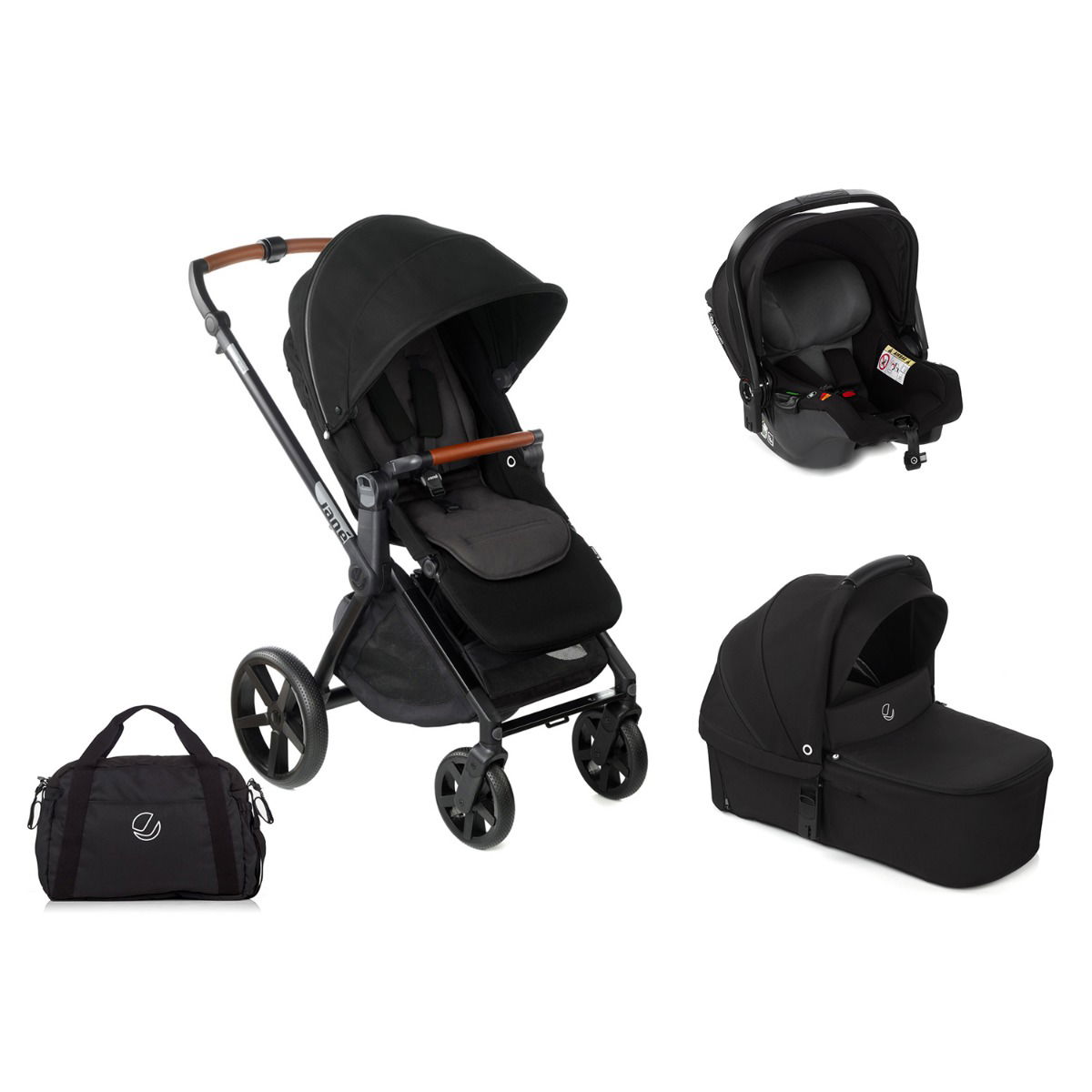 Jané Muum-4 F.Koos I-Size Kinderwagen Sweet Coal