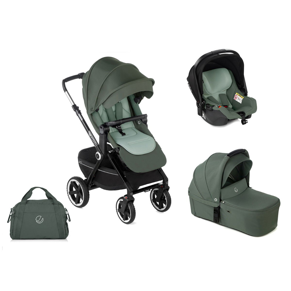 Jané Crosslight-3 Koos I-Size Kinderwagen Sweet Botanic