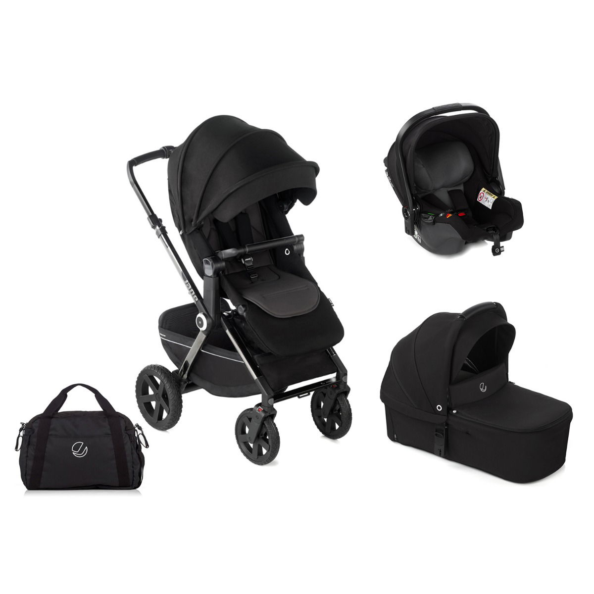 Jané Crosslight-3 Silver Shadow Koos Kinderwagen Sweet Coal