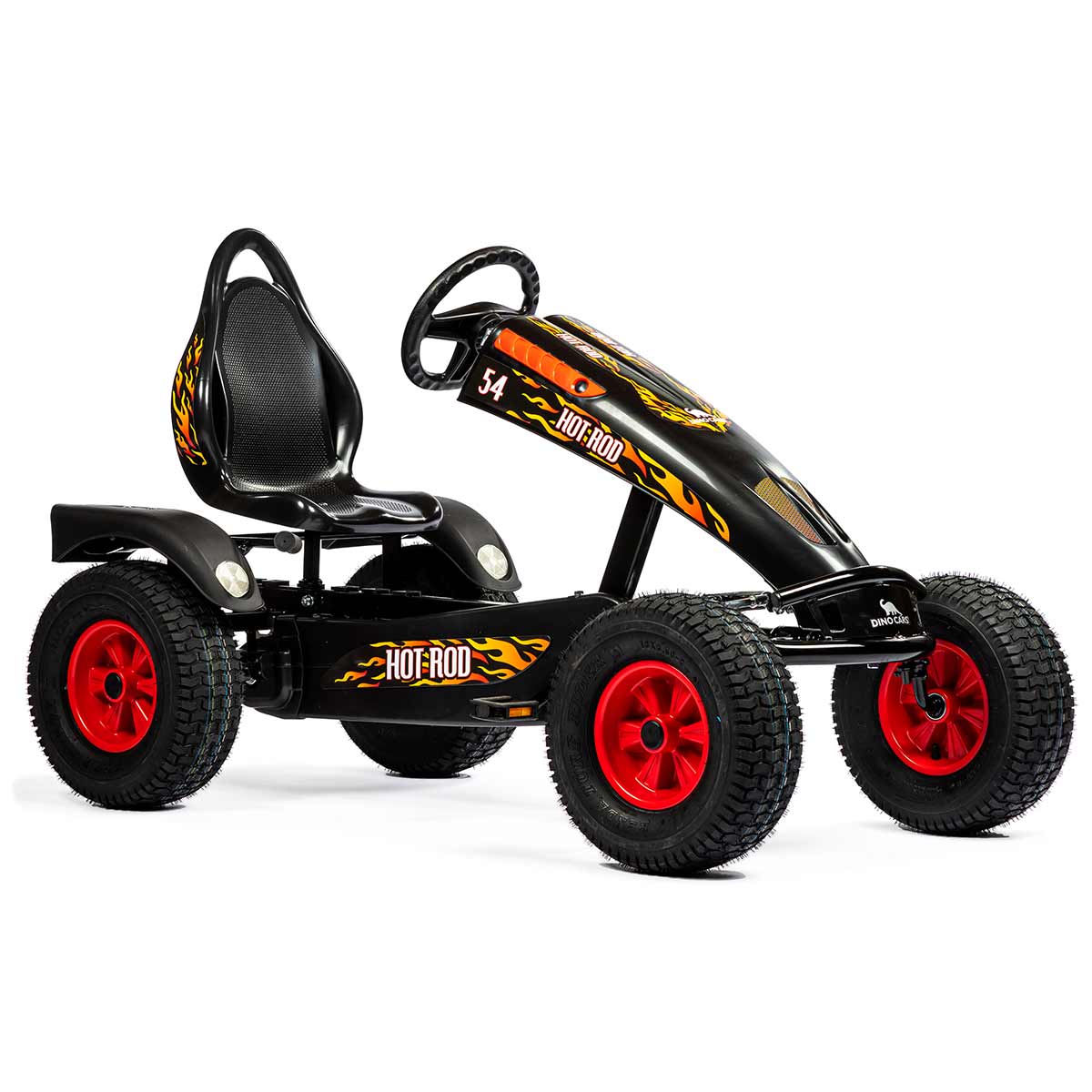 Dino Cars Hot Rod BF1 GoKart schwarz mit Bremsfreilauf & Pendelachse