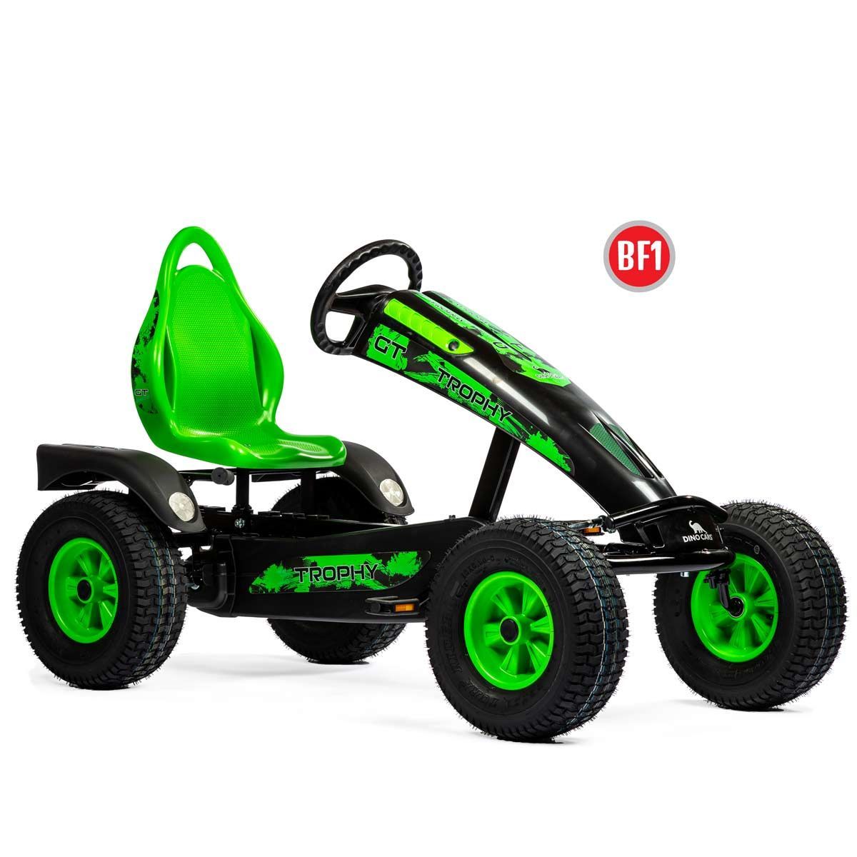 Dino Cars Trophy BF1 GoKart schwarz mit Bremsfreilauf & Pendelachse