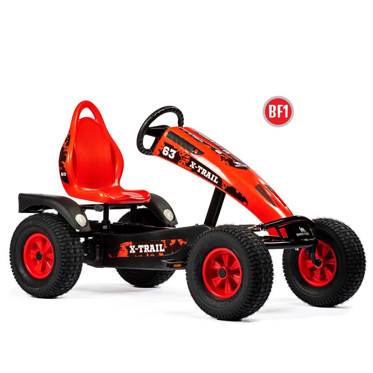 Dino Cars X-Trail BF1 GoKart schwarz mit Bremsfreilauf & Pendelachse