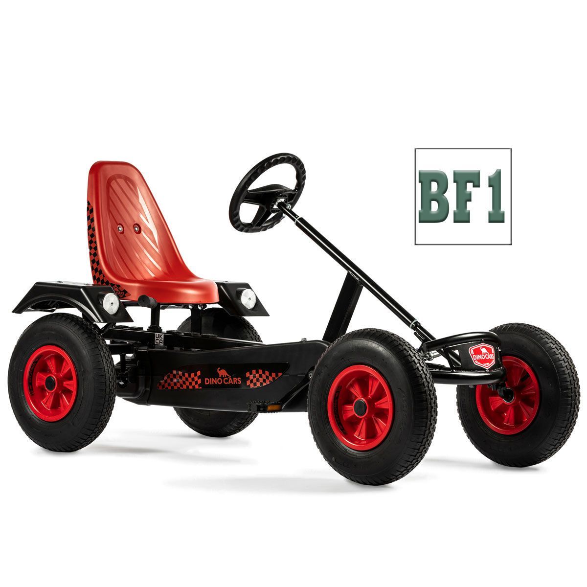 Dino Cars Sport BF1 GoKart rot mit Bremsfreilauf & Pendelachse