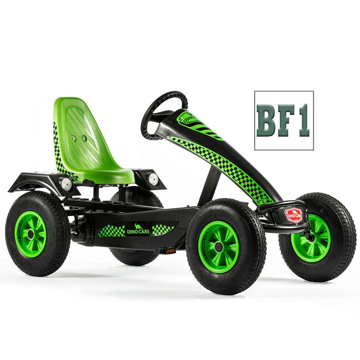 Dino Cars Super Sport BF1 GoKart grün mit Bremsfreilauf & Pendelachse