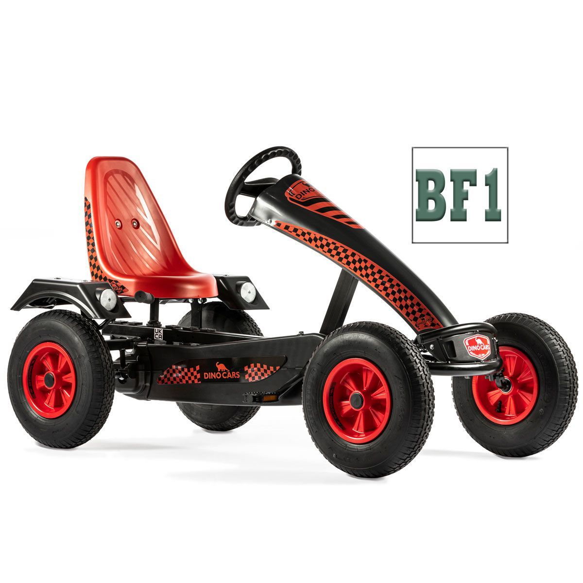 Dino Cars Super Sport BF1 GoKart rot mit Bremsfreilauf & Pendelachse