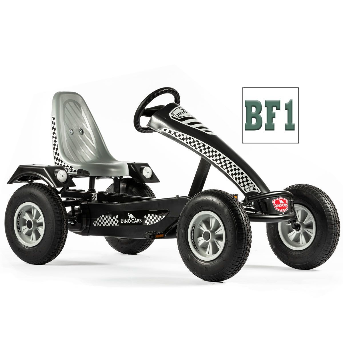 Dino Cars Super Sport BF1 GoKart grau mit Bremsfreilauf & Pendelachse