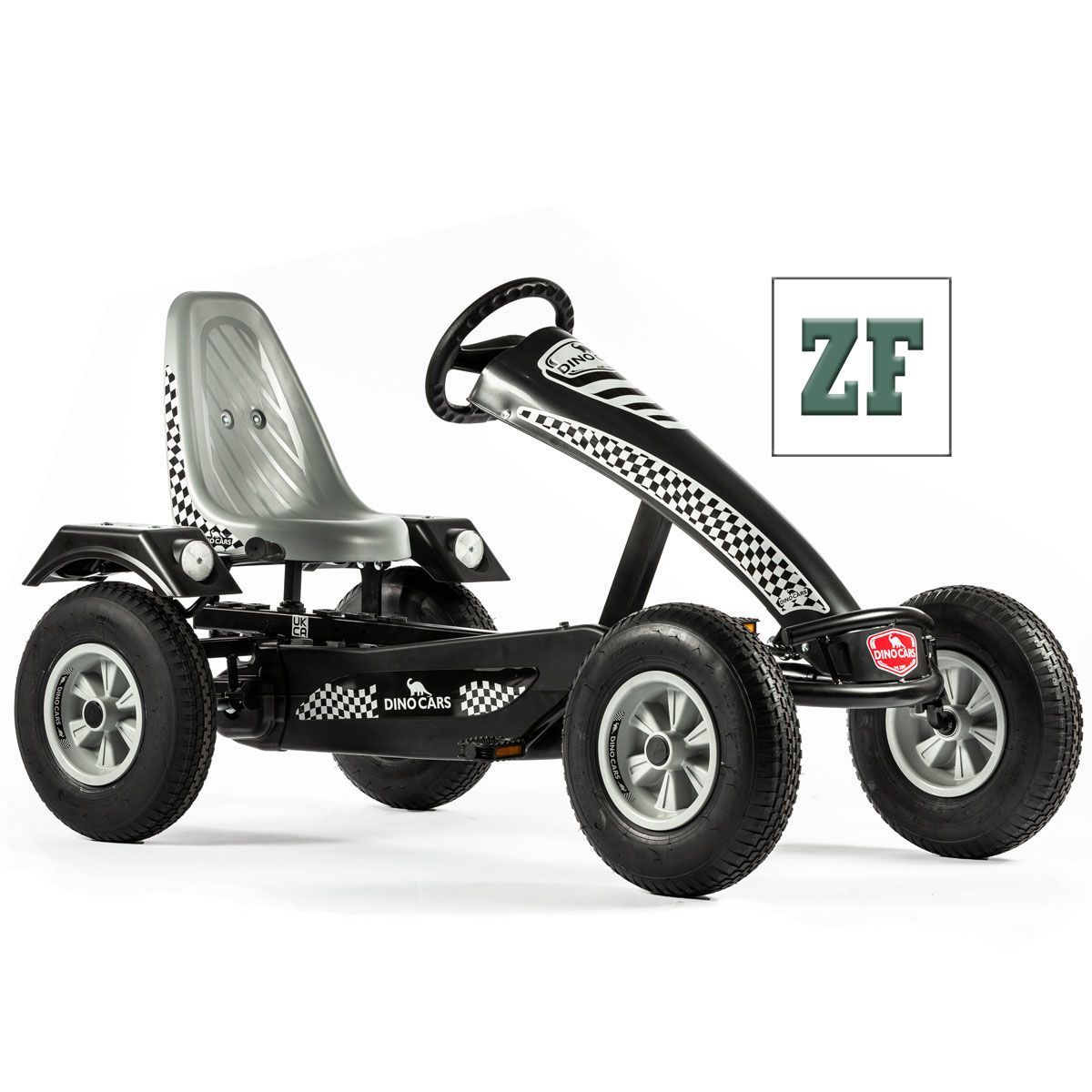 Dino Cars Super Sport ZF GoKart grau Zuschaltbarer Freilauf & Pendelachse