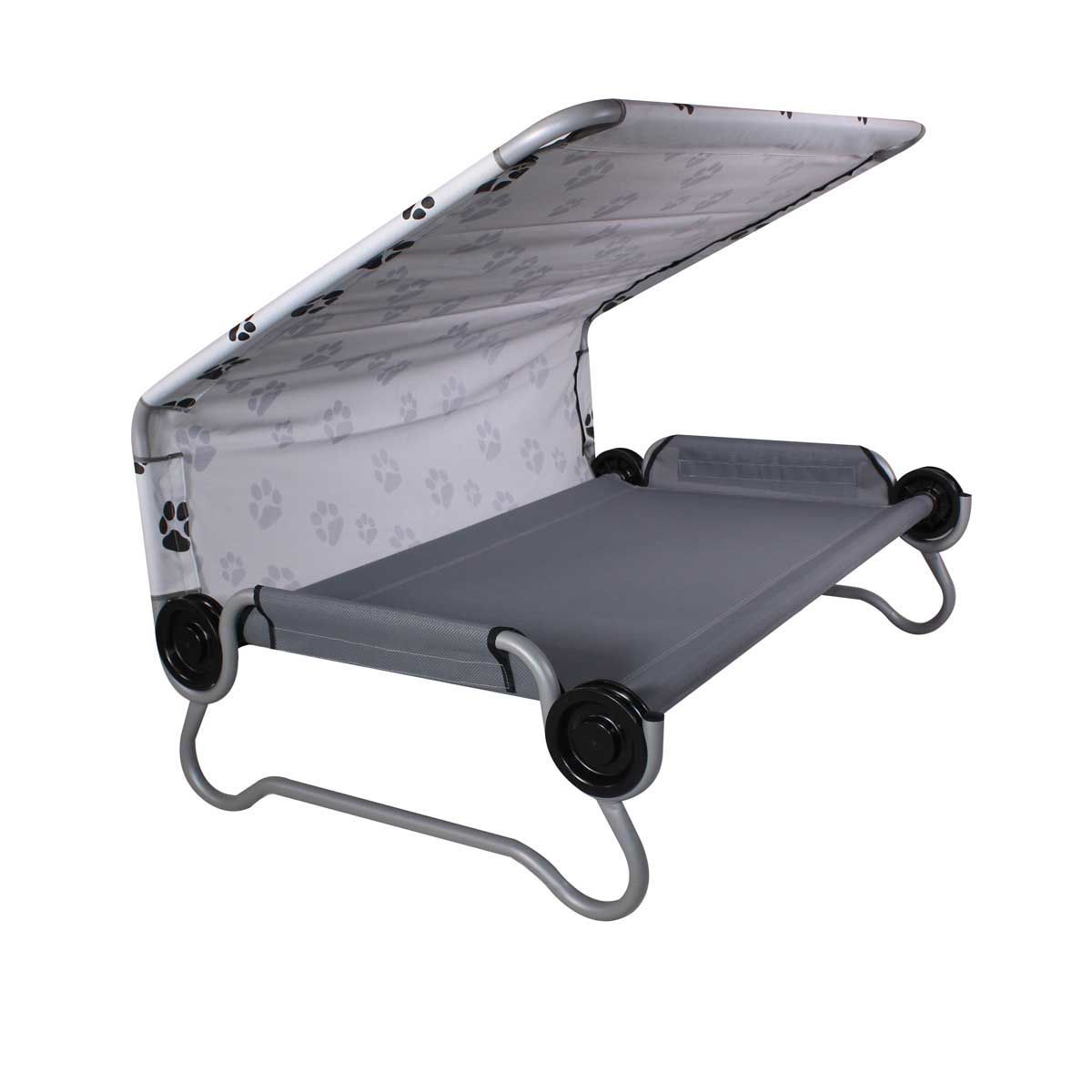 Dog-Bed L das Camping Hundebett von Disc-O-Bed mit Sonnendach belastbar bis 91 kg