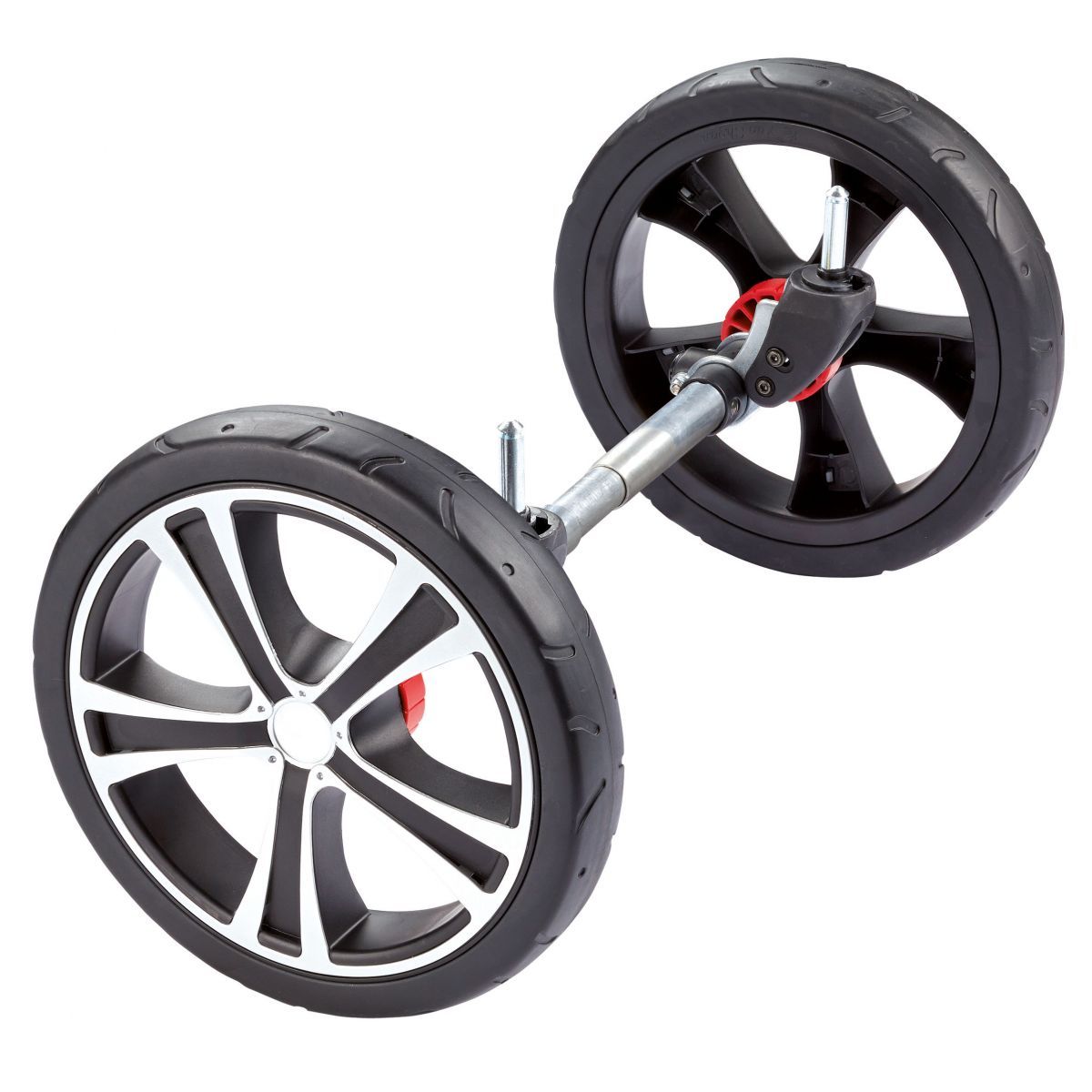 Gesslein Wechselachse 10 Zoll Räder für F4 Kinderwagen ( Wechselachse: weiß, Version 1 (Achsstift ∅ 12 mm))