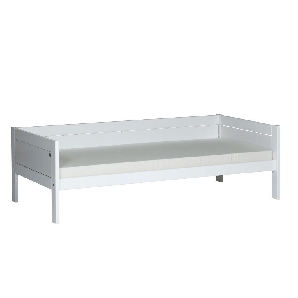 LIFETIME Basisbett 90x200 Kiefer weiß 610-10, incl. Rollboden