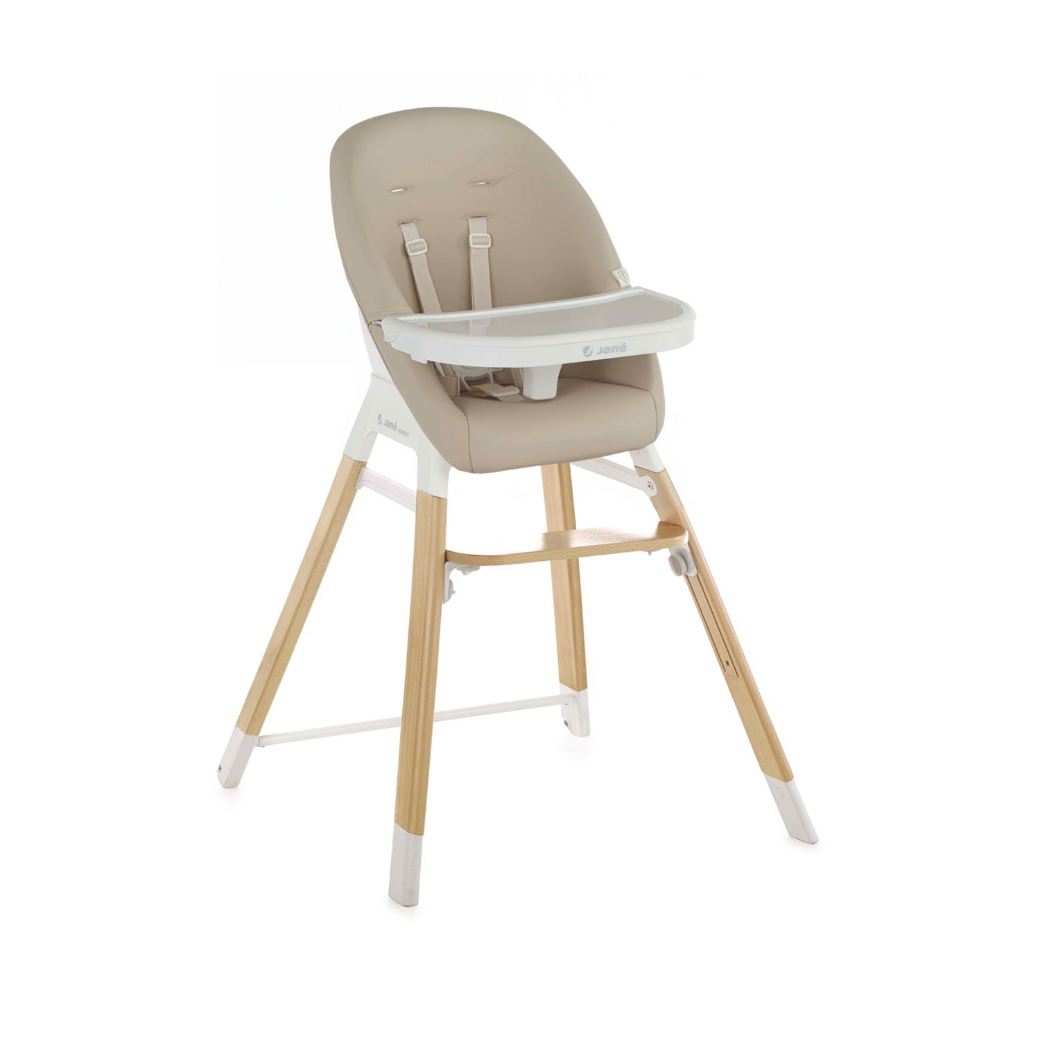 Jané Wooddy Hochstuhl CREMA Kunstleder