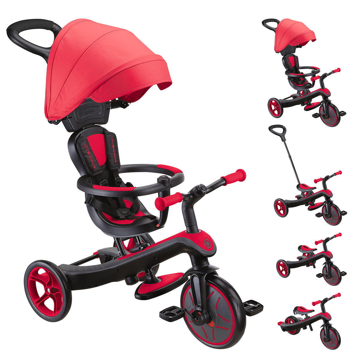 GLOBBER EXPLORER TRIKE 4in1 rot