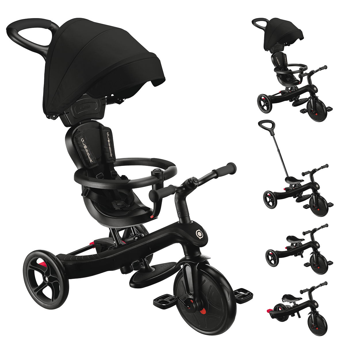 GLOBBER EXPLORER TRIKE 4in1 schwarz