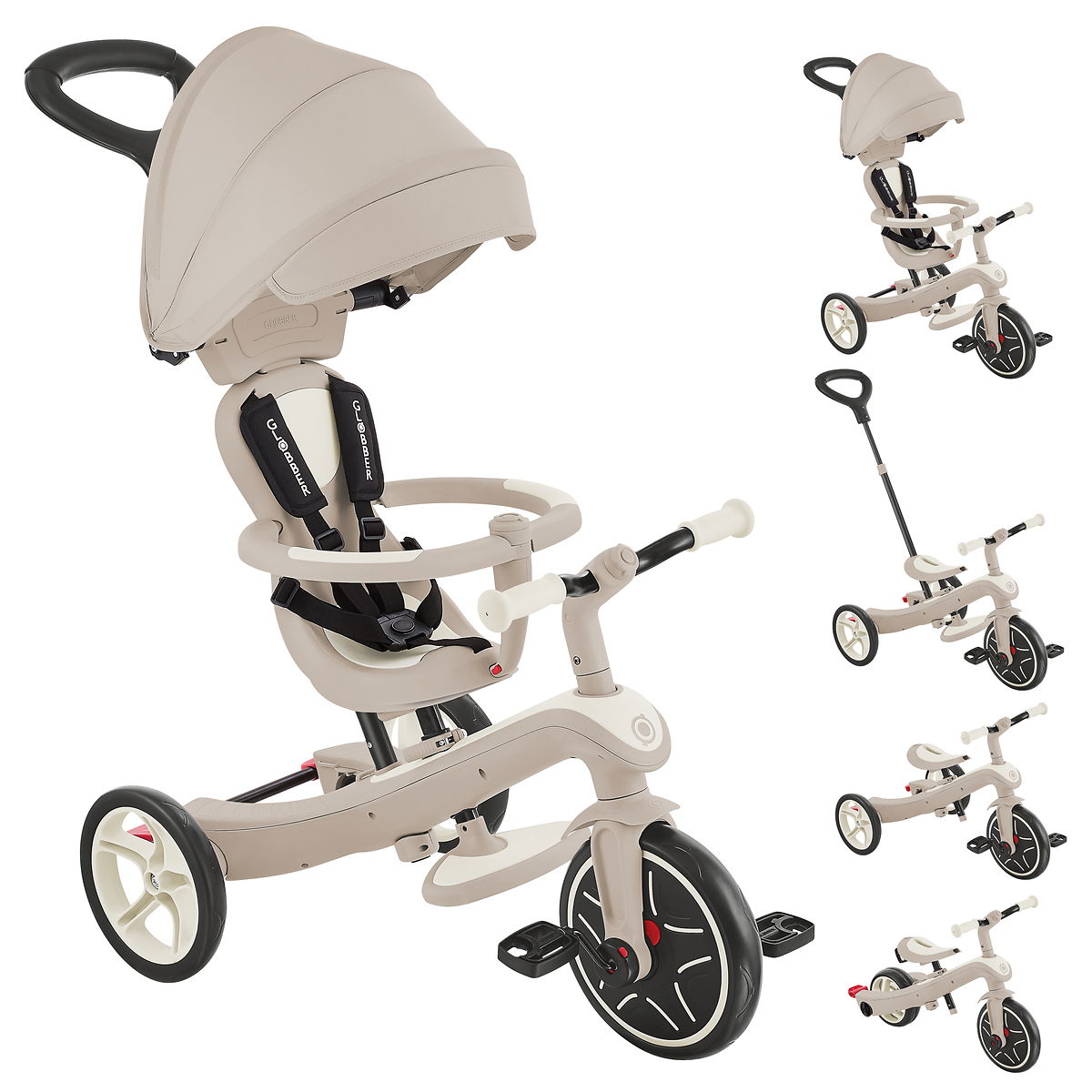 GLOBBER EXPLORER TRIKE 4in1 ECO kokos weiß