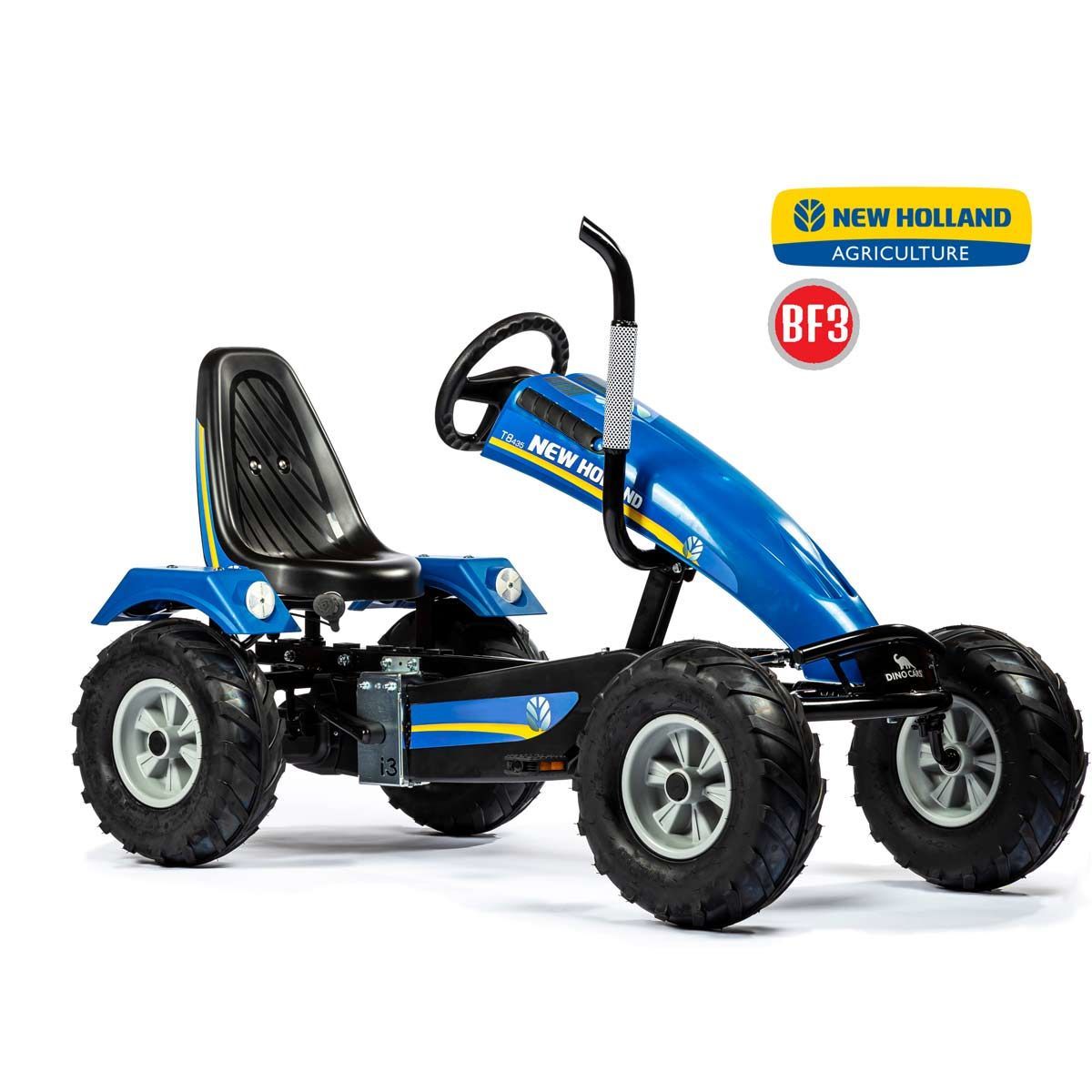 Dino Cars Track BF3 New Holland GoKart mit Freilauf, Pendelachse & 3-Gangschaltung