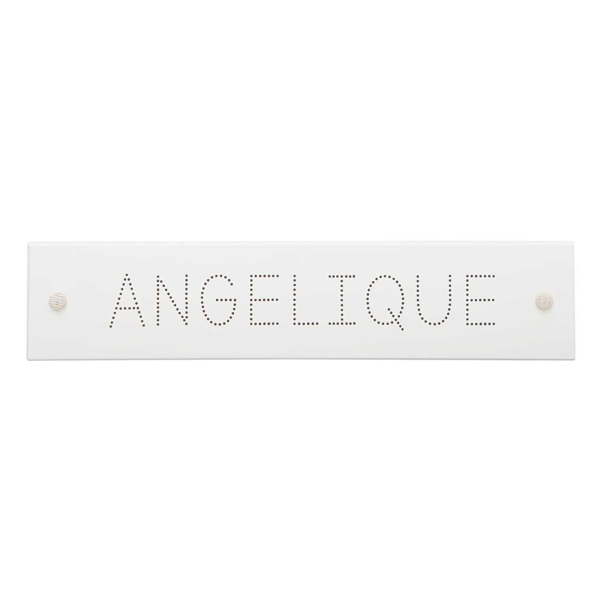 LIFETIME Namensschild Font Dots Farbe wählbar - max. 10 Buchstaben