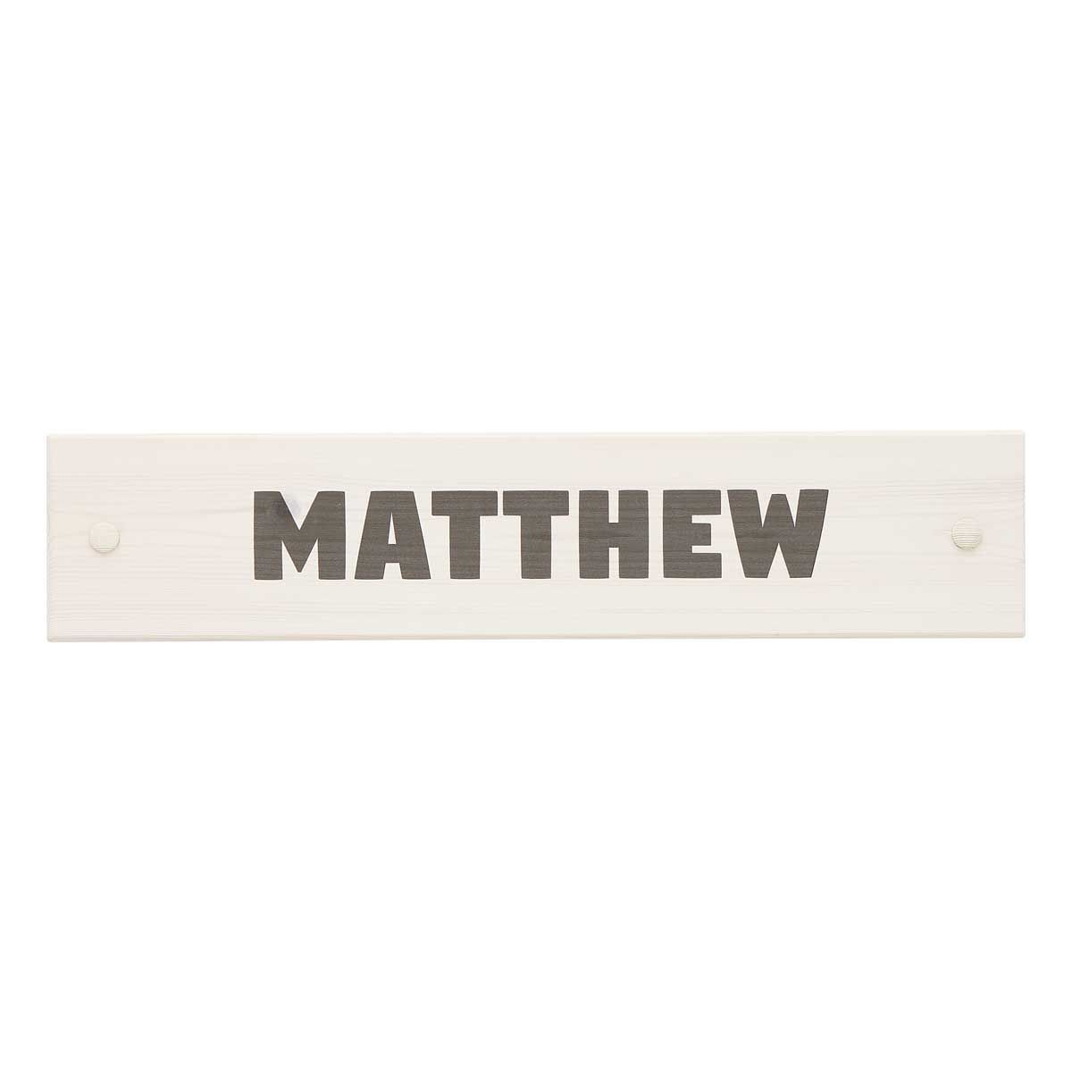 LIFETIME Namensschild Font Square Farbe wählbar - max. 10 Buchstaben