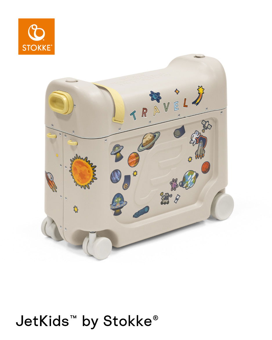 Stokke® JetKids™ BedBox™ Aufsitzkoffer Moonglow White