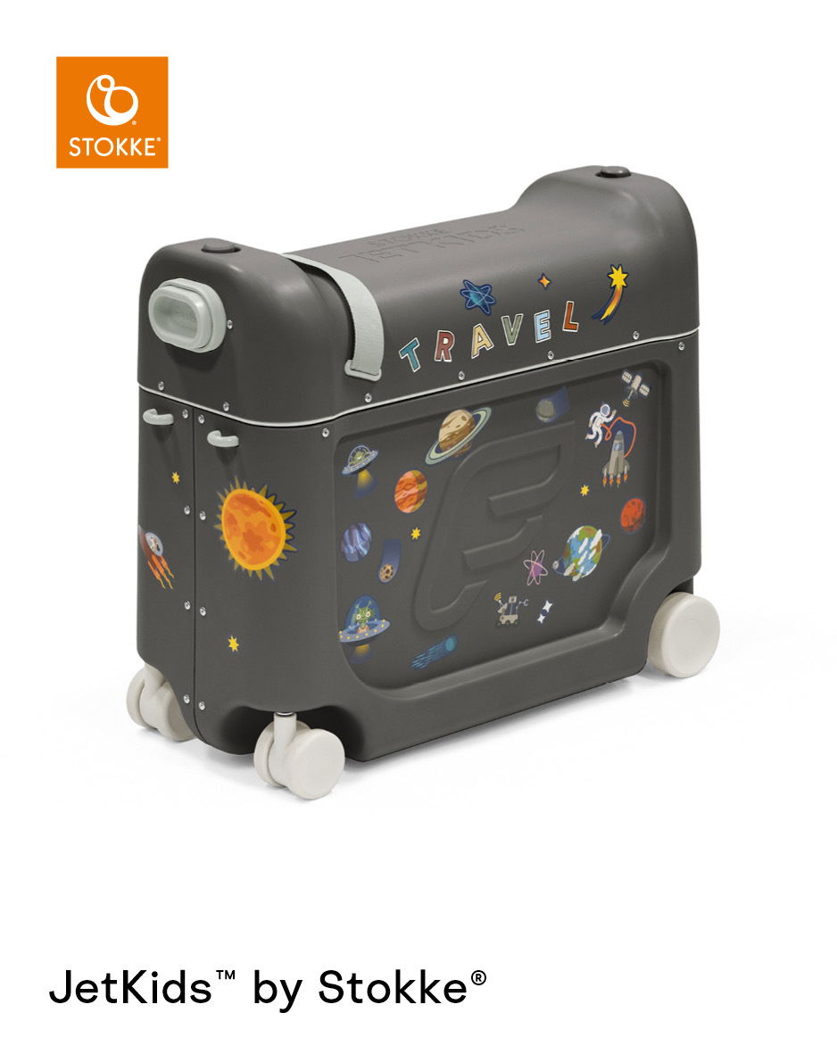 Stokke® JetKids™ BedBox™ Aufsitzkoffer Midnight Grey