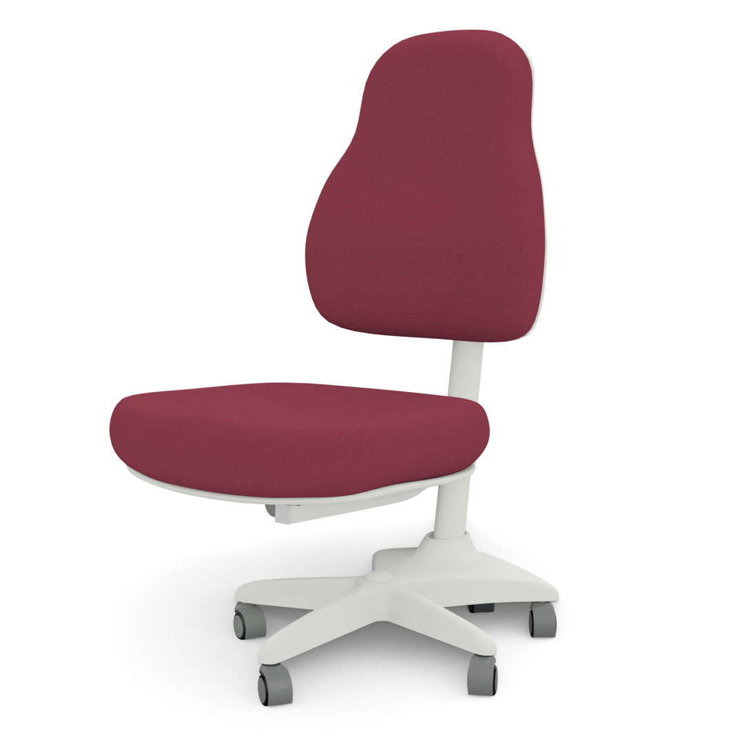 LIFETIME Bürostuhl Ergo dunkelrot/weiß wächst ergonomisch mit