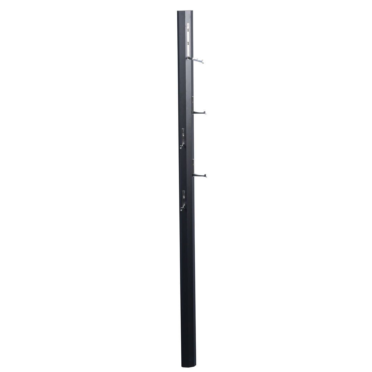 M2 Kollektion Garderobe Palo Dekor schwarz matt | Metall verchromt