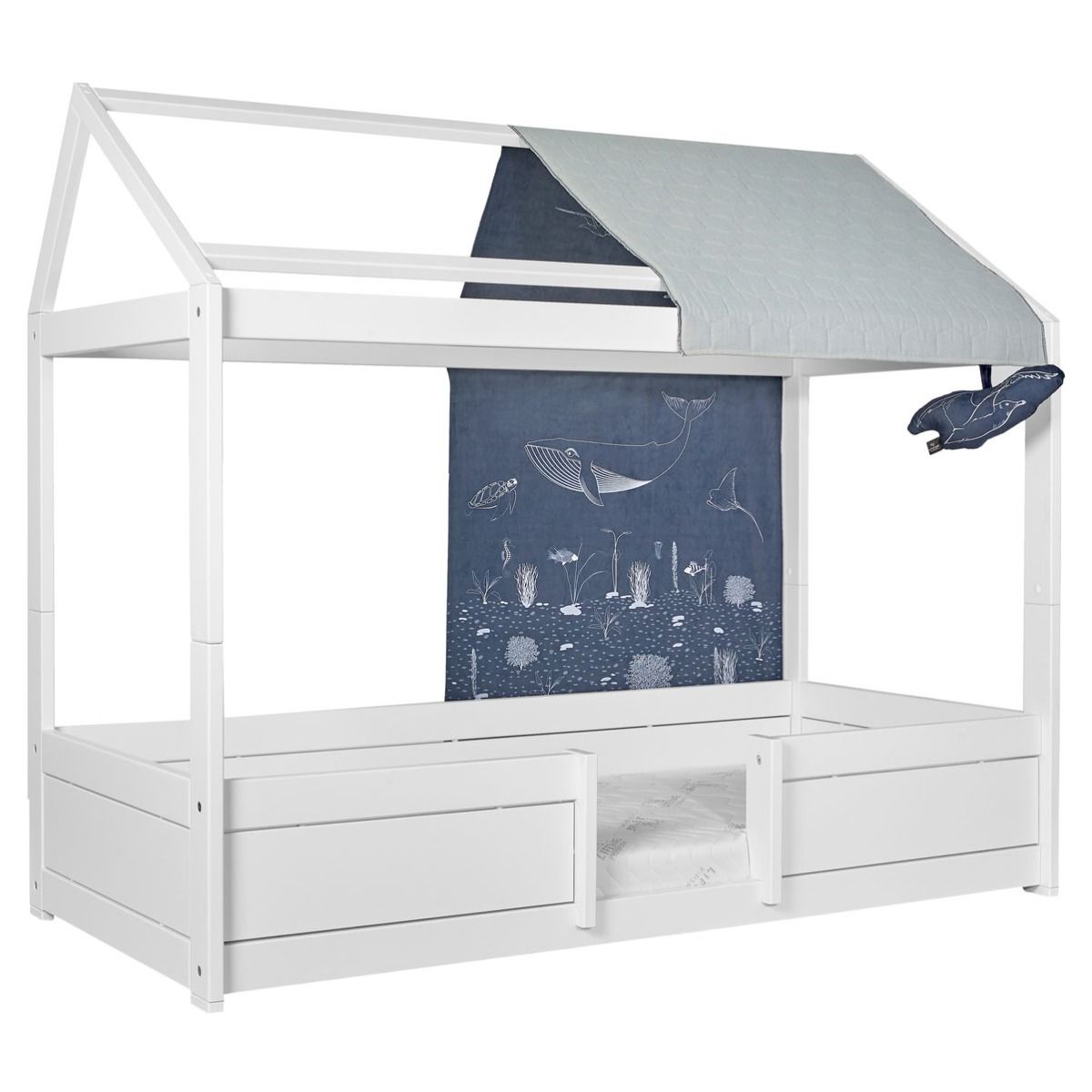 LIFETIME Hausbett Abdeckung Ocean Life für Dachkonstruktion für Hausbetten